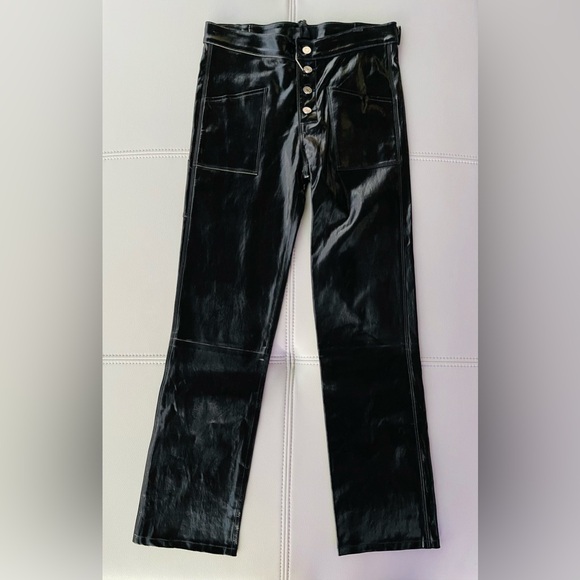 NWT! RTA LAMBSKIN LEATHER JEAN PANTS in BLACK - WOMENS SIZE 26 - Picture 1 of 14